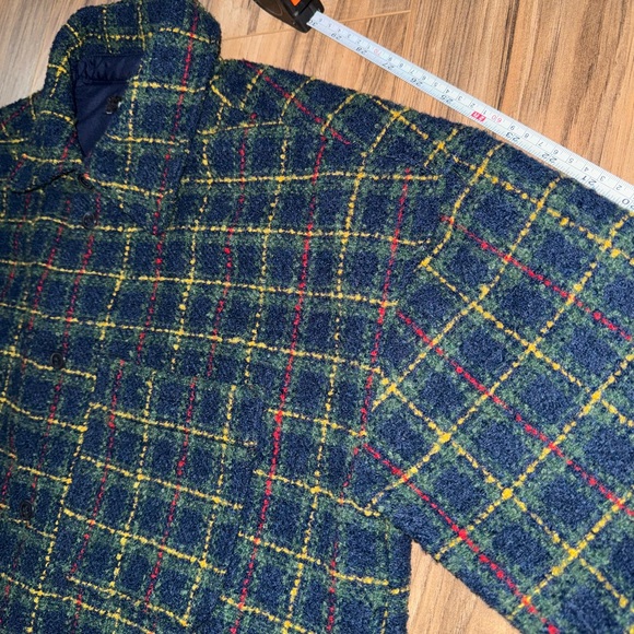 Urban Outfitters Multicolor Plaid Long Sleeve Button Down Shirt Jacket - Picture 4 of 5